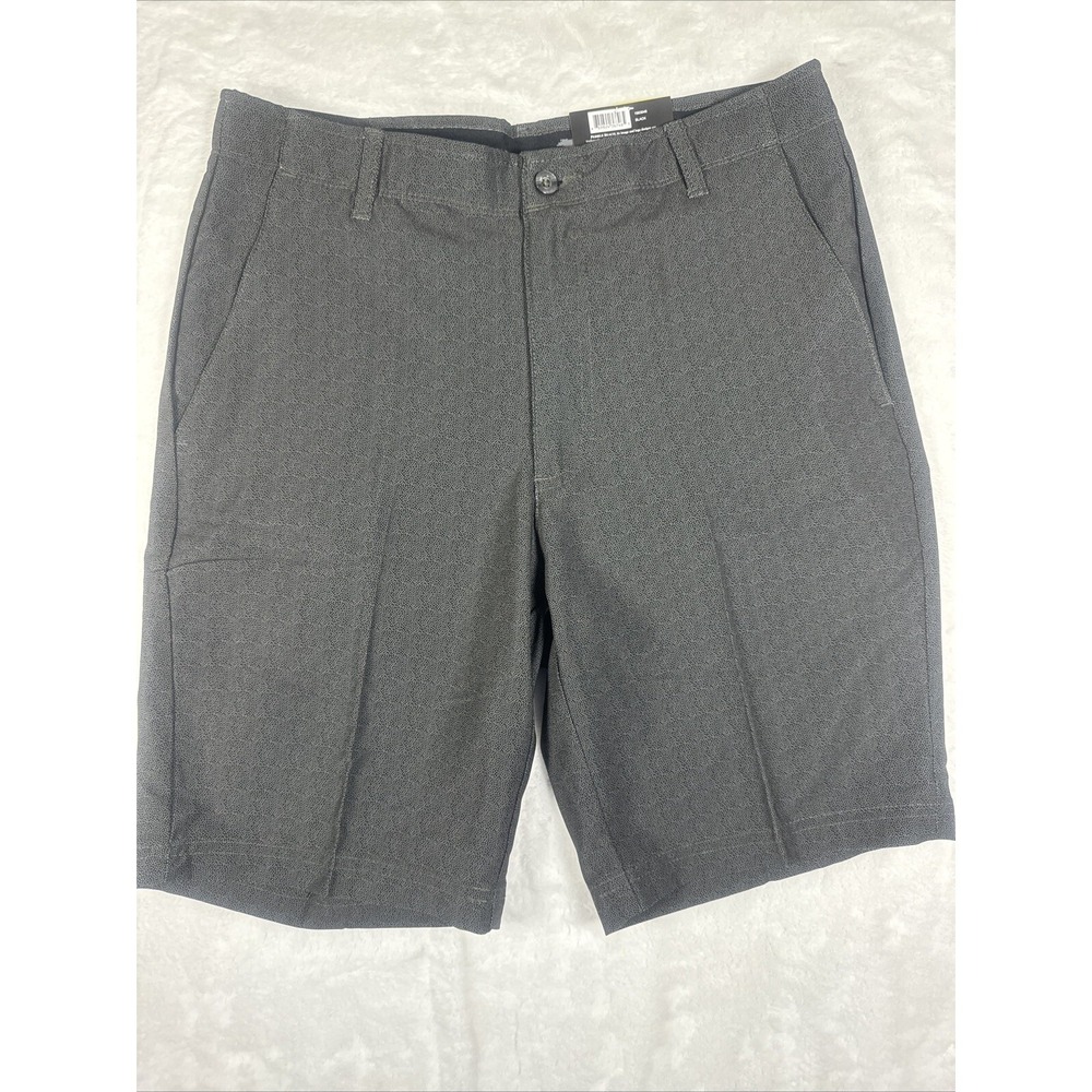 Pebble Beach Mens Dry-Luxe Performance Golf Shorts Black 32 1563046 Stretch
